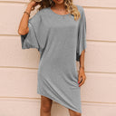 Chic Women's Oversized Tunic Dress with Side Slits