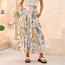 Floral Ruffled Skirt for Women