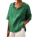 Floral Print Women's Blouse with Modern Collar