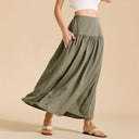 Flowing Women's Maxi Skirt with Elastic Waistband
