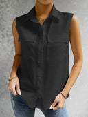 Chic Women's Sleeveless Blouse Top