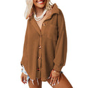 Textured Women's Long Sleeve Blouse for Effortless Style