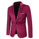 Chic Velvet Blazer for Women - Slim Fit