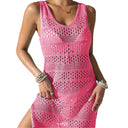 Women's Crochet Beach Sarong with Lace Design