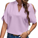 Chic Women's Blouse with Cut-Out Sleeves