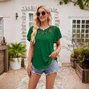 Lace-Trimmed Women's Blouse for All Occasions