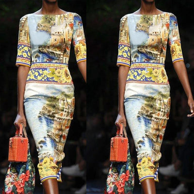 Artistic Print Women's Dress for Any Occasion