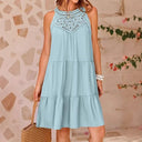 Women's Summer Dress with Crochet Lace Detail