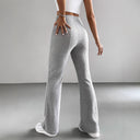 Chic Ribbed High-Waist Pants for Women