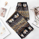 Colorful Elephant Pattern Women's Harem Pants