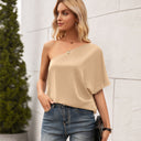 Women's Asymmetrical Blouse - Chic Design for Everyday Wear
