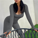 Chic Long-Sleeved Bodysuit with Flattering Fit