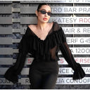 Chic Ruffled Women's Blouse