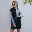 Trendy Color Block Women's Dress for Effortless Style