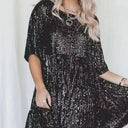 Sequined Mini Dress for Women's Night Out