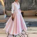 Flowing Skirt Women's Dress in Chic Style