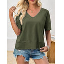Chic Women's V-Neck Oversized Tee