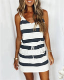 Chic Summer Dress with Pencil Waist and Handy Pockets