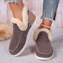 Women's Fleece-Lined Non-Slip Slippers for Cozy Comfort