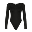 Chic Ruffle Long Sleeve Bodysuit for Women
