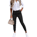 Chic Women's Chino Pants with Stretchy Waist