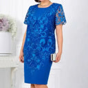 Floral Lace Women's Dress for Chic Occasions