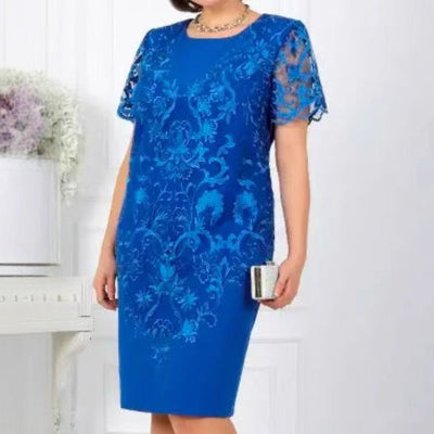 Floral Lace Women's Dress for Chic Occasions