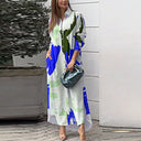 Vibrant Graphic Print Shirt Dress with Pockets