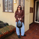 Chic Double-Breasted Women's Blazer Jacket