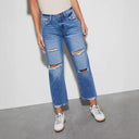 Trendy Destroyed Mom Jeans for Women