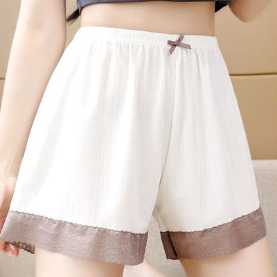 Chic Women's Lace-Trimmed Summer Shorts