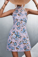 Floral Halter Dress with Chic Design