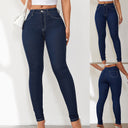 High-Waisted Stretch Denim Skinny Jeans for Women