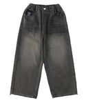 Women's High-Waist Straight Leg Jeans with Elastic Waist