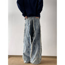 Fringe Design Wide-Leg Women's Jeans