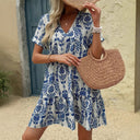 Floral Ruffle Design Women's Dress