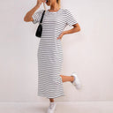 Chic Women's Striped Midi Dress