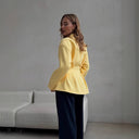 Chic Women's Blazer with Stylish Button Accents