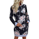 Floral Hooded Dress with Handy Pockets