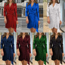 Glamorous Sequin Mini Dress with Wrap Design