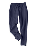 Chic Linen Blend Chino Pants with Adjustable Waist
