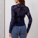 Floral Lace Long Sleeve Women's Top