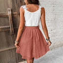 Women's Eyelet Embroidered Dress with Wide Straps