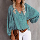 Floral Wide Sleeve Women's Blouse