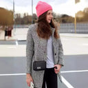 Chic Textured Women's Blazer with Unique Patterns