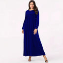 Velvet Maxi Dress with Graceful Draping
