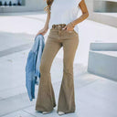 High-Waisted Stretch Flared Jeans for Women