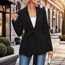 Chic Women's Blazer with Stylish Belt