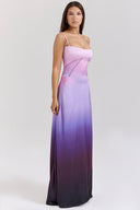 Chic Evening Dress with Flowing Skirt