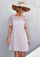 Chic Women's Lace Sleeve Dress